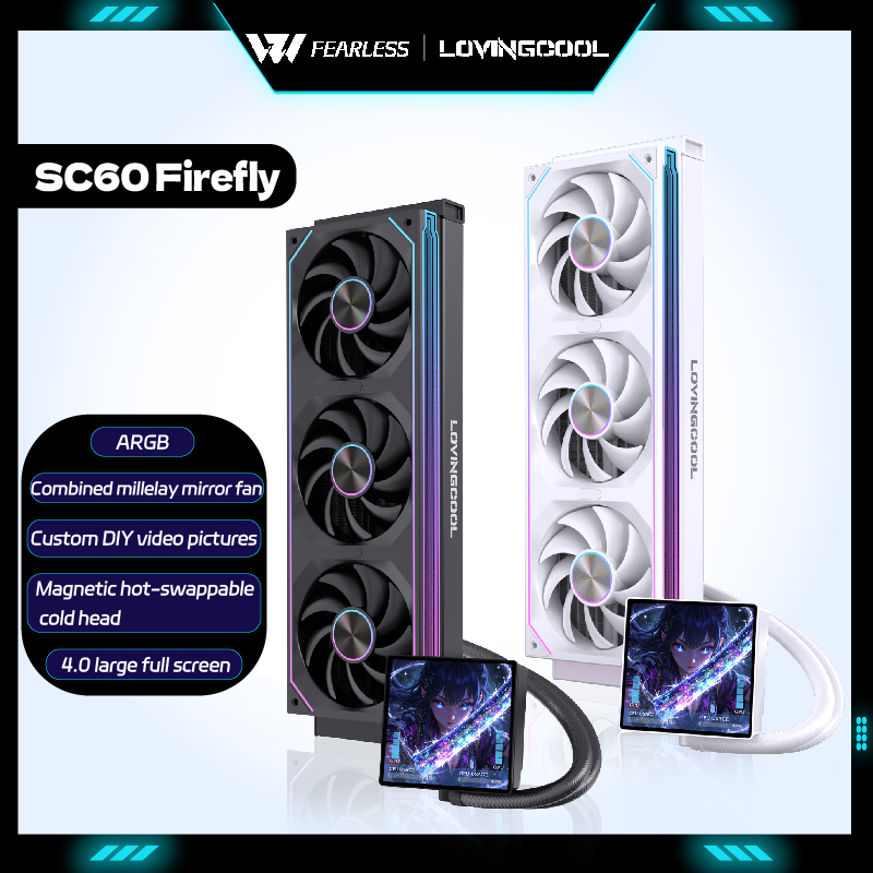 Pc Gaming Liquid - LOVINGCOO SC60 Firefly 360 CPU Liquid