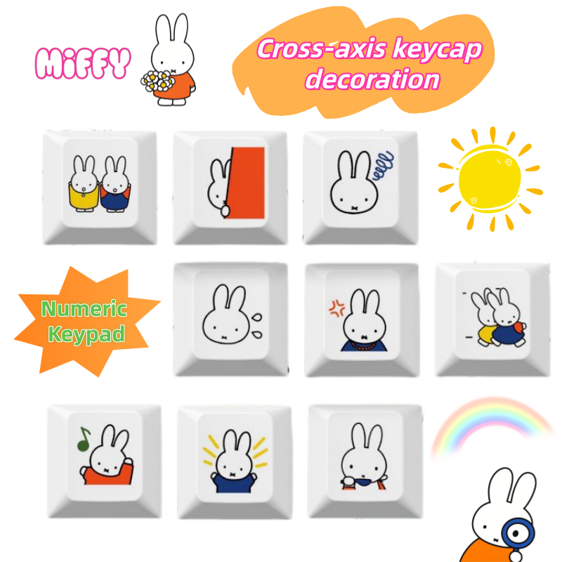 New Miffy rabbit cartoon cute  - огляд і ціна Mechanical Keyboard