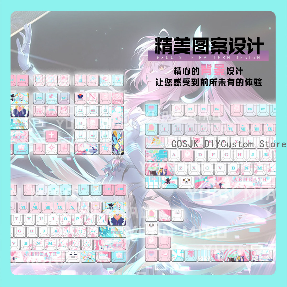 122 Keys Anime Wuthering Waves - огляд і ціна Mechanical Keyboard