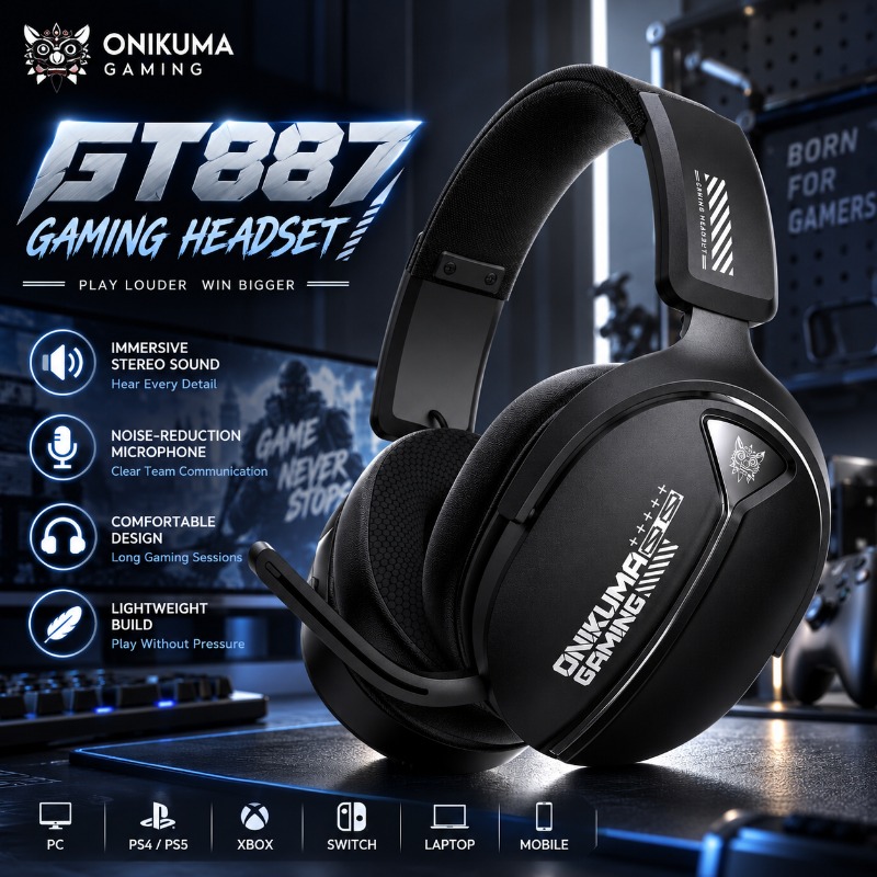 ONIKUMA GT887 Wireless Gaming  - огляд і ціна Pc Gaming Gigabyte