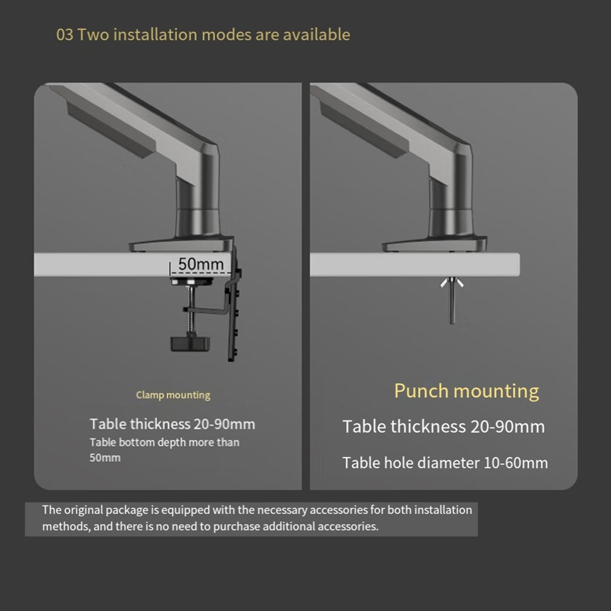 A55T F160 Desktop Spring Monit - огляд і ціна Dual Monitor Arm
