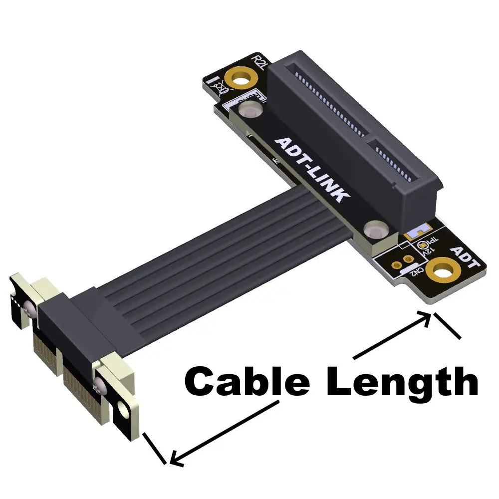 ADT-Link PCI Express 4.0 X4 To - огляд і ціна Pcie Riser Cable