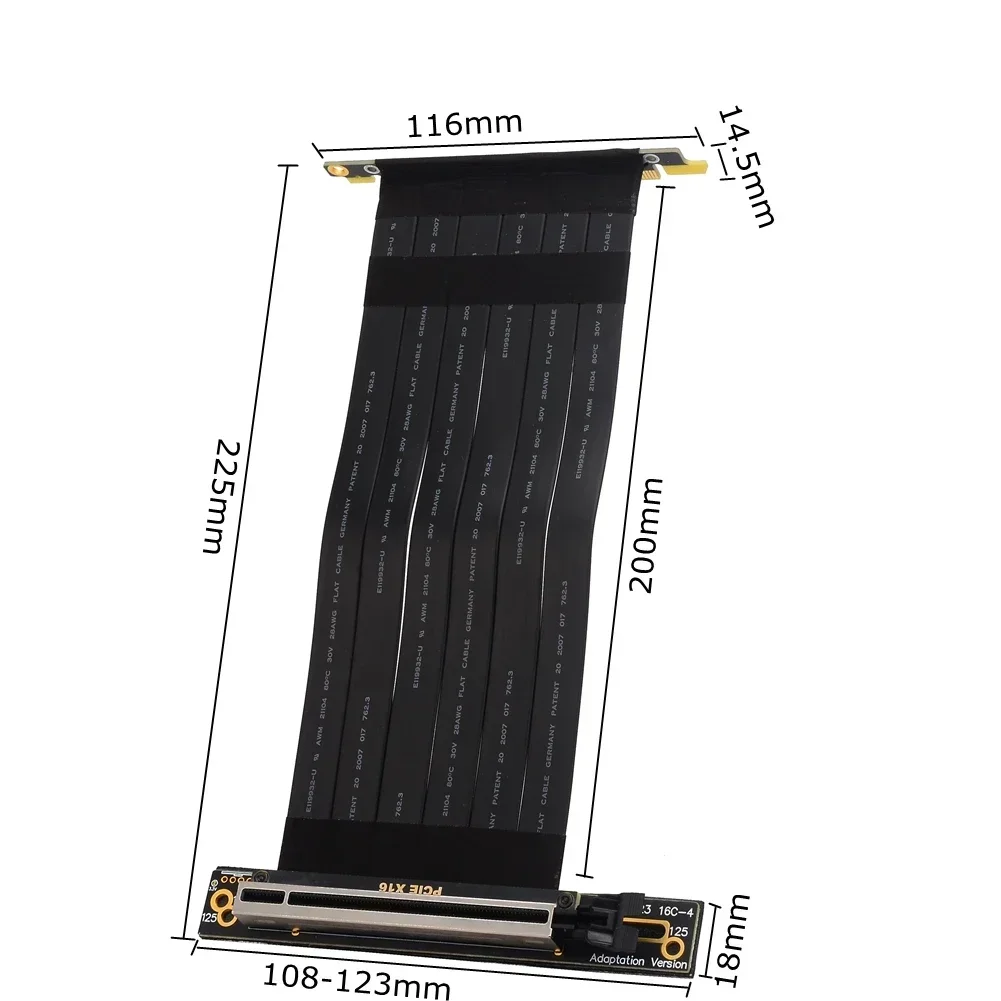 PCI Express X4 X8 X16 to X16 R - огляд і ціна Pcie Riser Cable