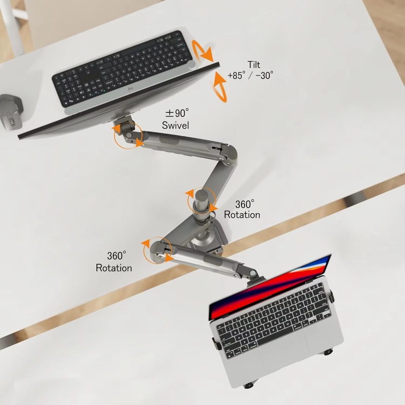 Dual Arm 2 in 1 Combo Laptop M - огляд і ціна Dual Monitor Arm