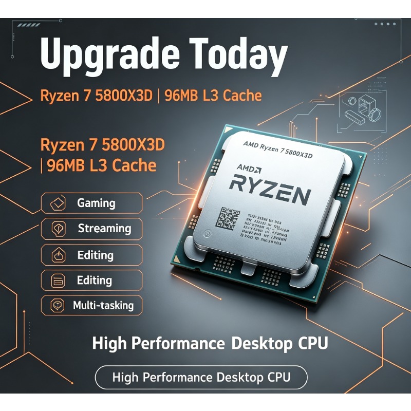 Ryzen 7 5800X3D PC Gaming Proc - огляд і ціна Pc Gaming Amd Ryzen 7