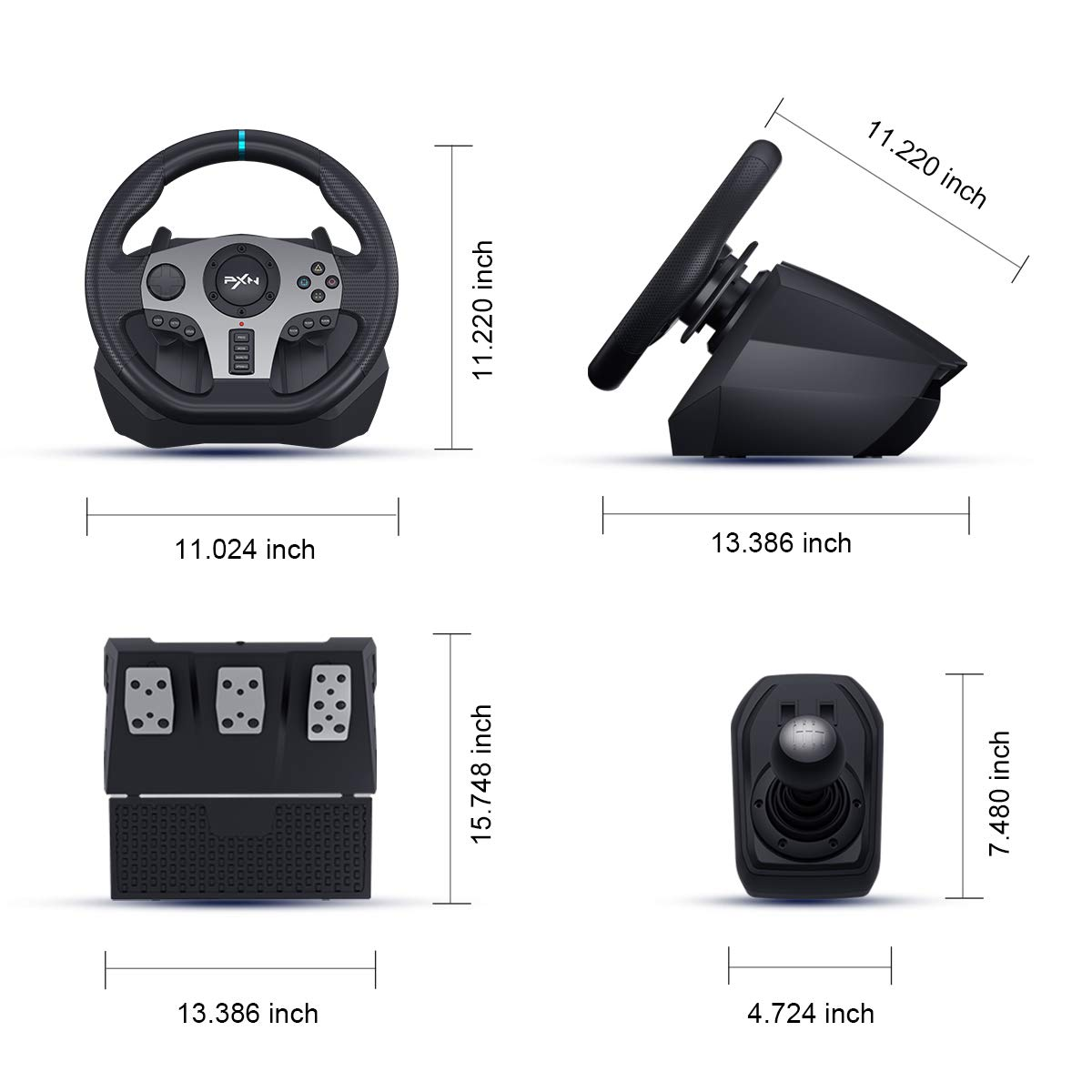 PXN V9 Volante PC Steering Whe - огляд і ціна Pc Gaming Xgear