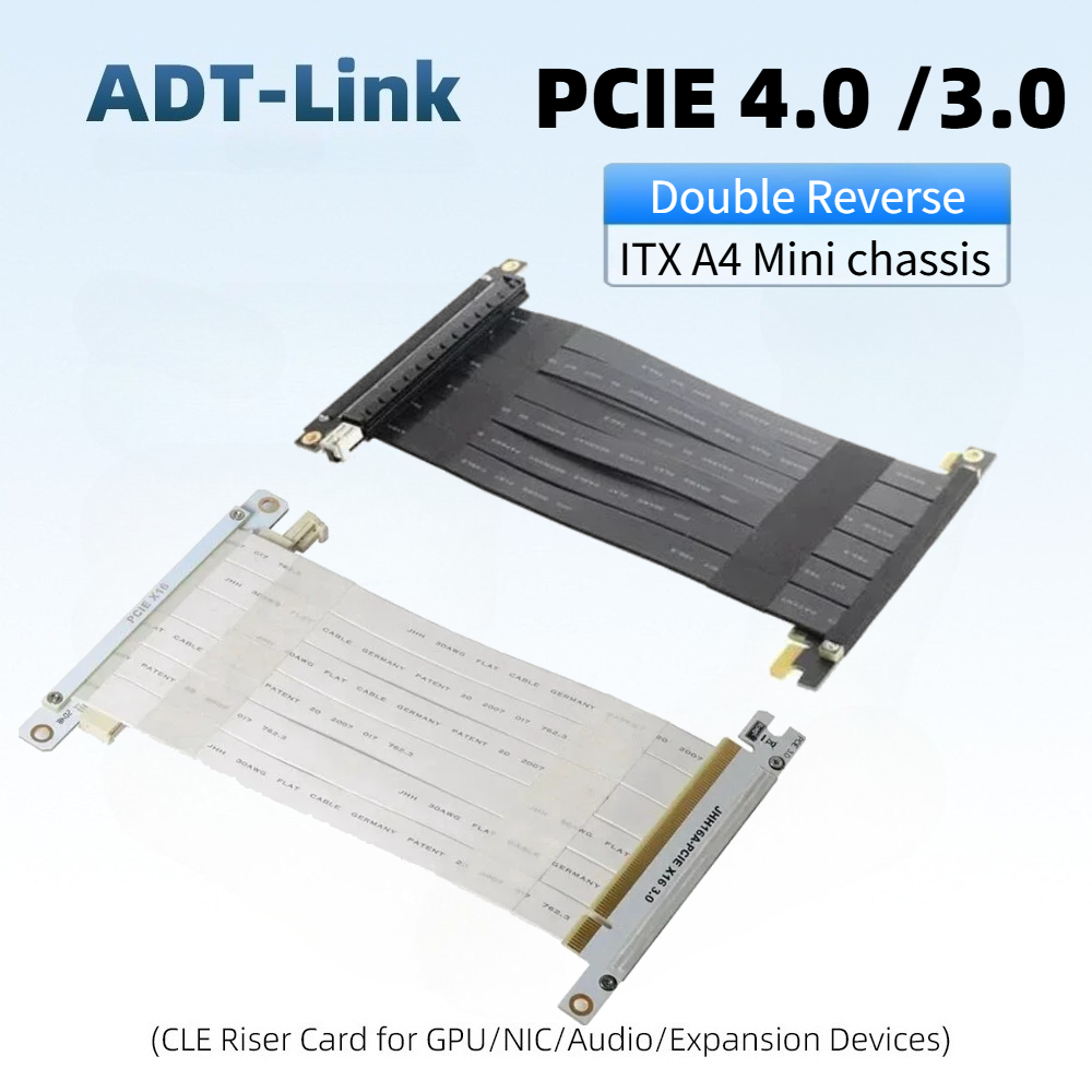 Black & White Double Reverse G - огляд і ціна Pcie Riser Cable