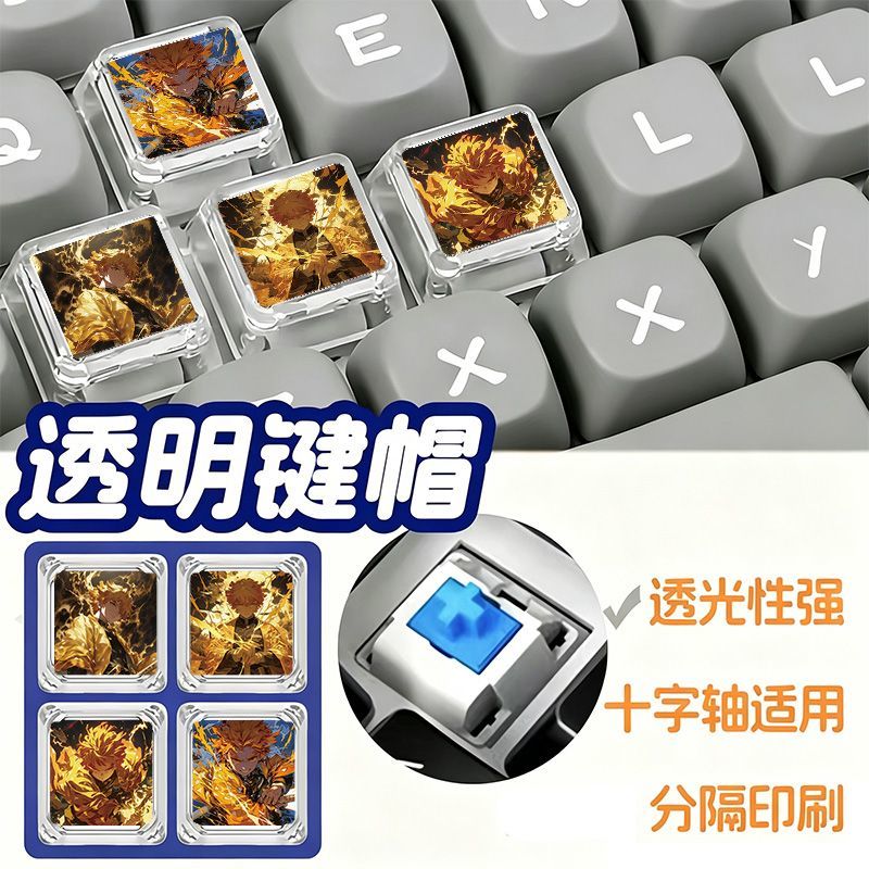 Demon Slayer Zenitsu keycap, c - огляд і ціна Mechanical Keyboard