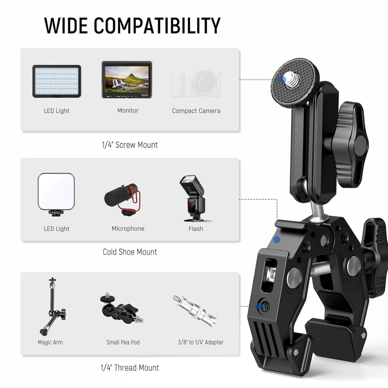 Universal Aluminum Super Clamp - огляд і ціна Dual Monitor Arm