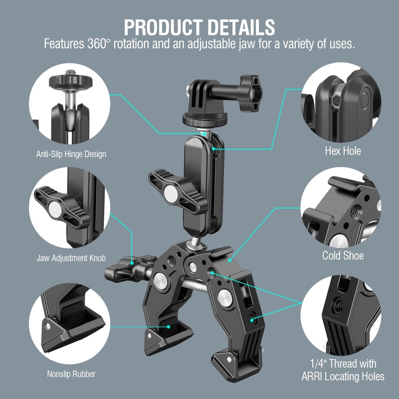 Universal Aluminum Super Clamp - огляд і ціна Dual Monitor Arm
