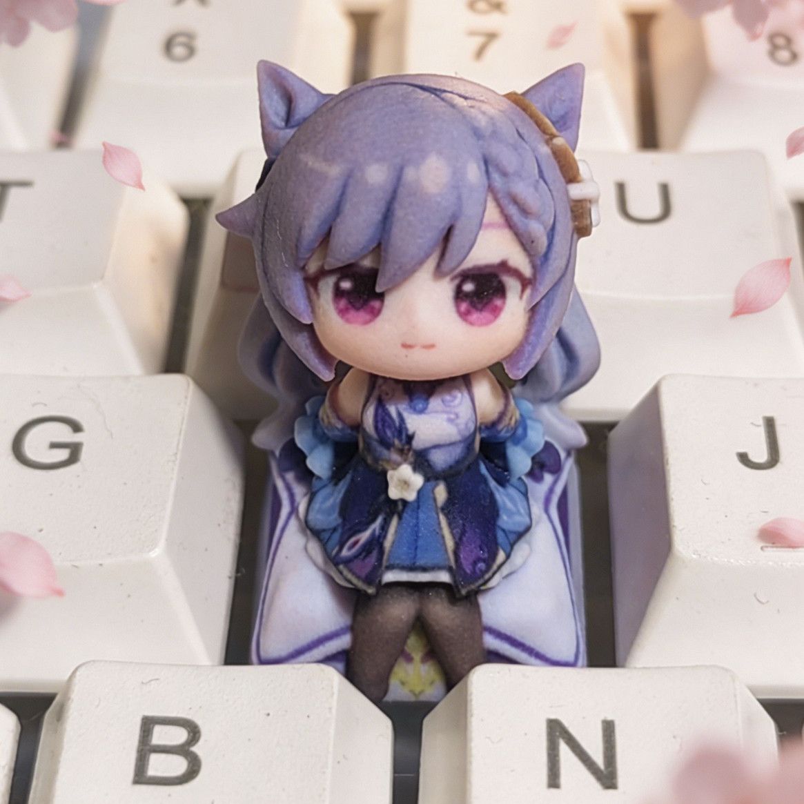 Genshin Impact Keqing  Anime C - огляд і ціна Mechanical Keyboard