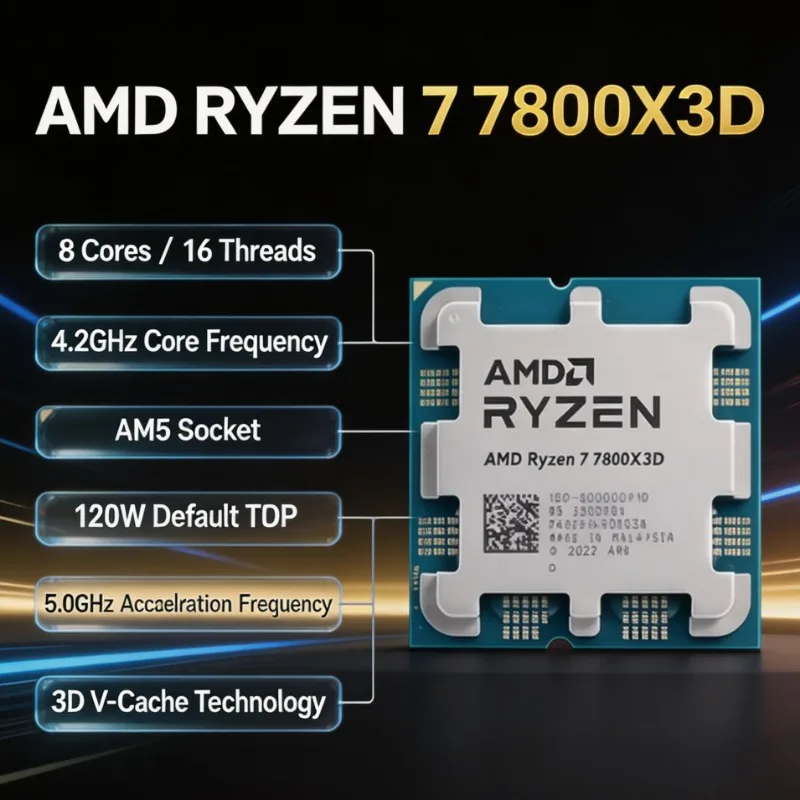 AMD Ryzen 7 7800X3D Desktop Ga - огляд і ціна Pc Gaming Amd Ryzen 7