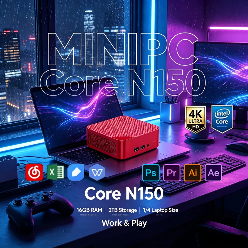 Red Mini PC, Intel Celeron N15 - огляд і ціна Pc Gaming Editing