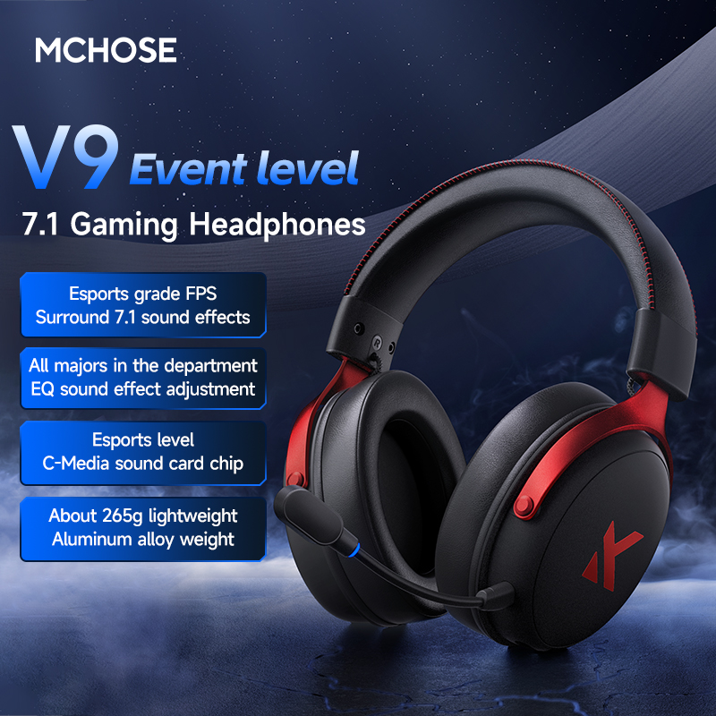 MCHOSE V9 Pro 2 Headset with M - огляд і ціна Pc Gaming Earphones
