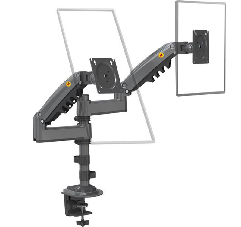 NB New H180 Full Motion 17'-27 - огляд і ціна Dual Monitor Arm