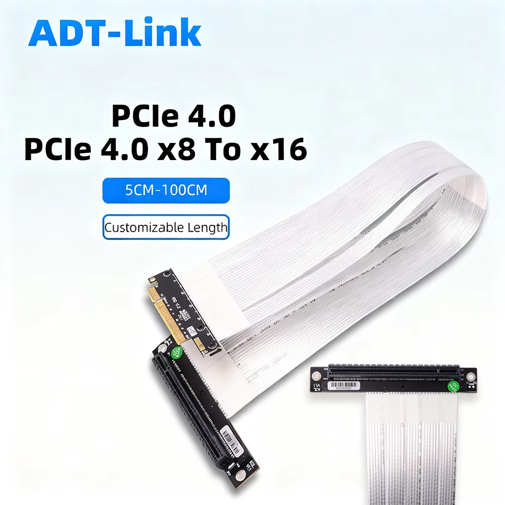 ADT-Link PCIE 4.0 3.0 X8 To X1 - огляд і ціна Pcie Riser Cable