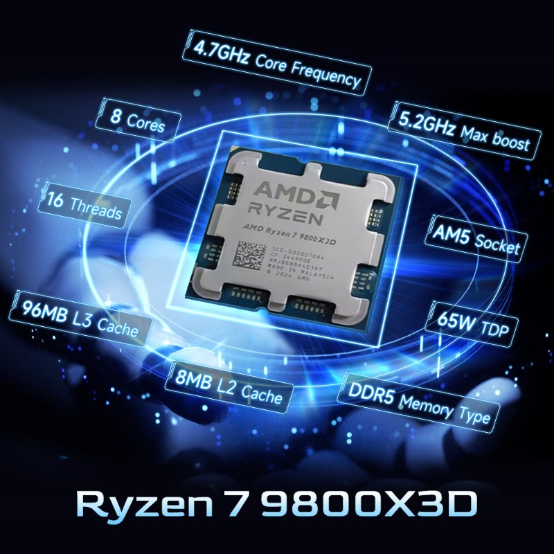 AMD Ryzen 7 9800X3D AM5 Gaming - огляд і ціна Pc Gaming Amd Ryzen 7